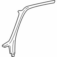 GMC Safari Door Moldings - 15199009 Windshield Pillar Trim, Blue, Passenger Side