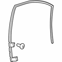 Buick Weather Strip - 20944967 Run Channel, Front Passenger Side