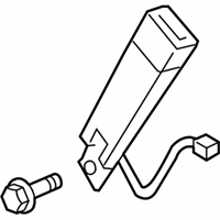 GMC Acadia Seat Belt - 19181943 Buckle End, Driver Side