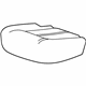 GM 22878914 Cushion Cover, Titanium, Rear