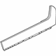 GM 22959678 Upper Molding, Rear Passenger Side GM 22959678 Upper Molding, Rear Passenger Side