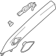 GM 42780751 Windshield Pillar Trim, Gray, Driver Side GM 42780751 Windshield Pillar Trim, Gray, Driver Side