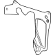 GM 84734773 Water Deflector, Front Passenger Side GM 84734773 Water Deflector, Front Passenger Side