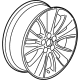 GM 42424793 Wheel, Alloy, Rear