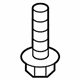 GM 19317725 Fender Liner Front Bolt GM 19317725 Fender Liner Front Bolt