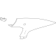 GM 42742100 Upper Quarter Trim, Driver Side GM 42742100 Upper Quarter Trim, Driver Side