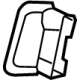 GM 84212252 Release Handle, Rear GM 84212252 Release Handle, Rear