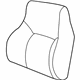 GM 12457162 Seat Back Cover, Front Passenger Side GM 12457162 Seat Back Cover, Front Passenger Side