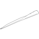 GM 85130366 Rocker Molding, Driver Side, Carbon GM 85130366 Rocker Molding, Driver Side, Carbon