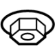 GM 11548144 Transmission Mount Nut GM 11548144 Transmission Mount Nut
