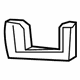GM 22829511 Nameplate Backing Plate, Front GM 22829511 Nameplate Backing Plate, Front
