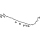GM 84965149 Fluid Pipe, Front GM 84965149 Fluid Pipe, Front