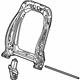 GM 13507593 Seat Back Frame, Front GM 13507593 Seat Back Frame, Front