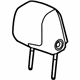 GM 23444515 Headrest, Brown, Front GM 23444515 Headrest, Brown, Front