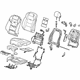 GM 22935200 Seat Assembly, Brown, Front