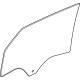 GM 42484709 Door Glass, Rear Driver Side GM 42484709 Door Glass, Rear Driver Side