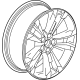 GM 26343110 Wheel, Rear Or Spare GM 26343110 Wheel, Rear Or Spare