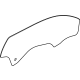 GM 23429011 Door Glass, Front Driver Side GM 23429011 Door Glass, Front Driver Side