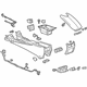 GM 23457885 Console Assembly, Brownstone, Front GM 23457885 Console Assembly, Brownstone, Front