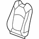 GM 20864225 Seat Back Cover, Driver Side GM 20864225 Seat Back Cover, Driver Side