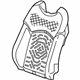 GM 84107578 Seat Back Pad, Front