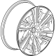 GM 85514109 Wheel, Rear Or Spare GM 85514109 Wheel, Rear Or Spare