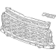 GM 26447401 Grille, Radiator Grille, Front Upper GM 26447401 Grille, Radiator Grille, Front Upper