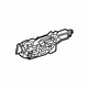 GM 13550988 Handle Base, Front Driver Side GM 13550988 Handle Base, Front Driver Side