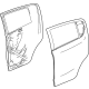 GM 42741899 Door Shell, Rear Driver Side GM 42741899 Door Shell, Rear Driver Side