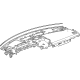 GM 85098276 Panel Assembly-Instrument Panel Upper Trim *Jet Black