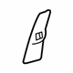 GM 20937910 Seat Belt Cover, Titanium, Driver Side GM 20937910 Seat Belt Cover, Titanium, Driver Side