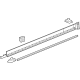 GM 84830254 Rocker Molding, Black, Driver Side GM 84830254 Rocker Molding, Black, Driver Side