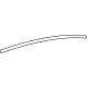 GM 84028382 Reveal Molding, Silver, Rear Upper Passenger Side