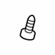 GM 11505166 Upper Column Cover Bolt, Rear, Carbon GM 11505166 Upper Column Cover Bolt, Rear, Carbon