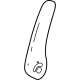 GM 26433177 Armrest Assembly-Rear Seat *Backen Blackk