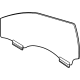 GM 84715510 Door Glass, Front Driver Side