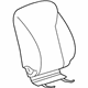 GM 95245424 Seat Back Cover, Titanium GM 95245424 Seat Back Cover, Titanium