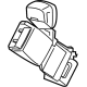 GM 42781303 Center Buckle, Jet Black, Rear GM 42781303 Center Buckle, Jet Black, Rear