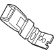 GM 42781297 Outer Buckle, Black, Rear Driver Side GM 42781297 Outer Buckle, Black, Rear Driver Side