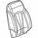 GM 84047416 Seat Back Cover, Front