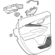 GM 26450395 Trim, Rear Side Door Trim GM 26450395 Trim, Rear Side Door Trim