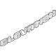 GM 26422186 Plate Assembly-Lift Gate Trim Level Name *Exterior Bright