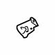 GM 20891009 Tie Down Hook Bracket, Rear Driver Side GM 20891009 Tie Down Hook Bracket, Rear Driver Side