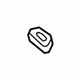 GM 84062642 Lock Knob Bezel, Black, Passenger Side