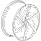 GM 85124937 Wheel, Rear Or Spare, Gloss Black GM 85124937 Wheel, Rear Or Spare, Gloss Black