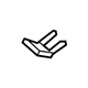 GM 23141509 Hook, Driver Side GM 23141509 Hook, Driver Side