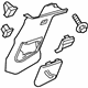 GM 84016270 Lock Pillar Trim, Jet Black, Passenger Side GM 84016270 Lock Pillar Trim, Jet Black, Passenger Side