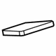 GM 20922280 Reinforcement Beam Upper Insulator, Front