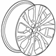 GM 84534723 Wheel, Alloy, Black, Front Rear GM 84534723 Wheel, Alloy, Black, Front Rear