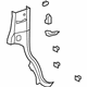 GM 15877447 Lock Pillar Trim, Driver Side GM 15877447 Lock Pillar Trim, Driver Side